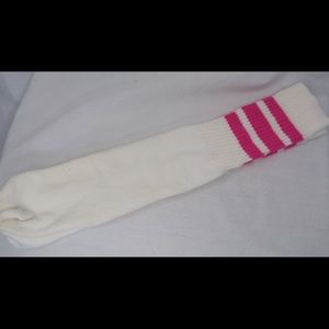 Holly Madison Tube Socks White & Pink